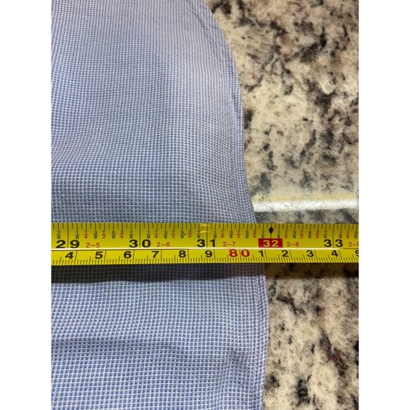 Polo Ralph Lauren Mens 15 34/35 Shirt Button Down Blue Checkered Career Preppy - Picture 9 of 9